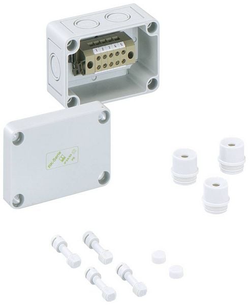 Produktbild: Spelsberg RK 4/05-5x4&sup2; Reihenklemmen-Geh&auml;use 94 x 65 x 57 Polystyrol (EPS) Grau 1 St.