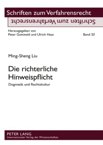 Produktbild: Die richterliche Hinweispflicht