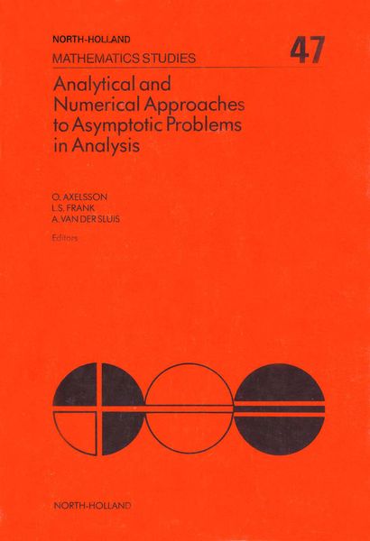 Produktbild: Analytical and Numerical Approaches to Asymptotic Problems in Analysis