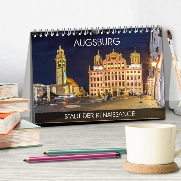 Produktbild: Augsburg - Stadt der Renaissance (Tischkalender 2026 DIN A5 quer), CALVENDO Monatskalender