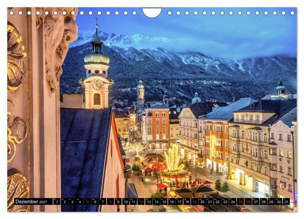 Produktbild: Innsbruck - Hauptstadt der Alpen (Wandkalender 2027 DIN A4 quer), CALVENDO Monatskalender