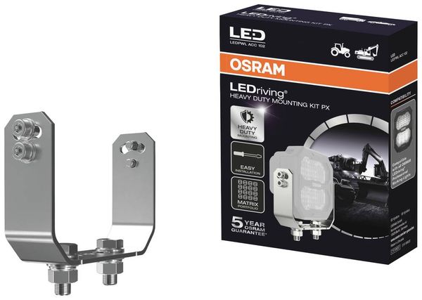 OSRAM Halter  LEDriving® Heavy Duty Mounting Kit PX LEDPWL ACC 102  (B x H x T) 123.25 x 88 x 35 mm