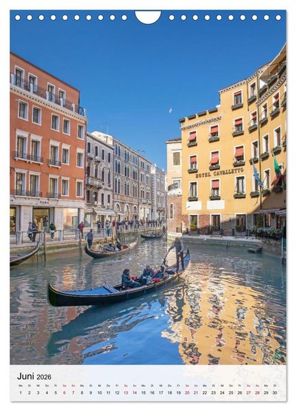 Produktbild: Venedig - Zwischen Wasser und Himmel (Wandkalender 2026 DIN A4 hoch), CALVENDO Monatskalender