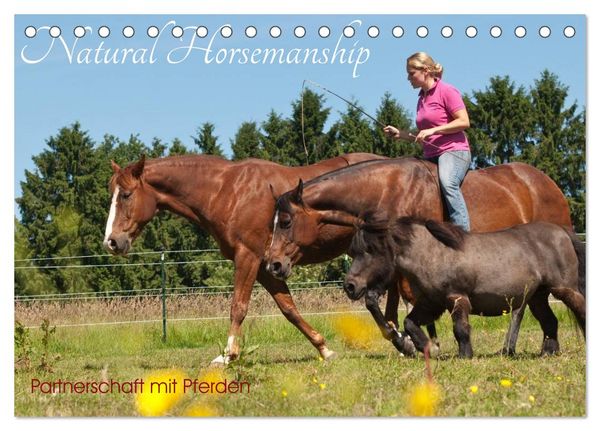 Produktbild: Natural Horsemanship - Partnerschaft mit Pferden (Tischkalender 2026 DIN A5 quer), CALVENDO Monatskalender