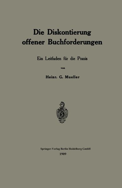 Produktbild: Die Diskontierung offener Buchforderungen