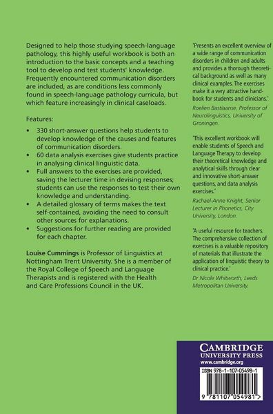 Produktbild: The Communication Disorders Workbook