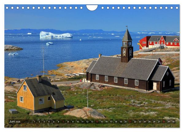 Produktbild: Gr&ouml;nland - Ilulissat und die Diskobucht (Wandkalender 2026 DIN A4 quer), CALVENDO Monatskalender