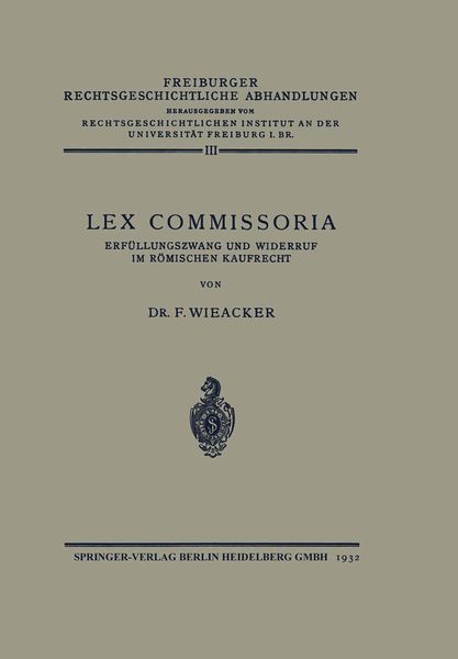 Produktbild: Lex Commissoria