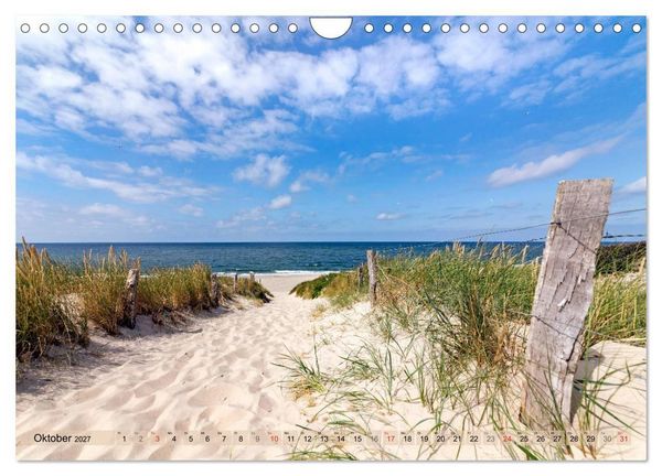 Produktbild: STRANDLUST Nordseeinsel Sylt (Wandkalender 2027 DIN A4 quer), CALVENDO Monatskalender