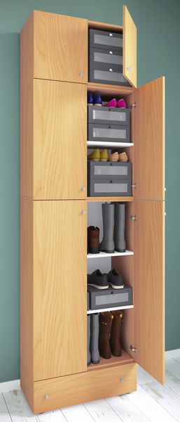 Produktbild: XXL Schuhschrank Kleiderschrank Schrank Lona 5f AS