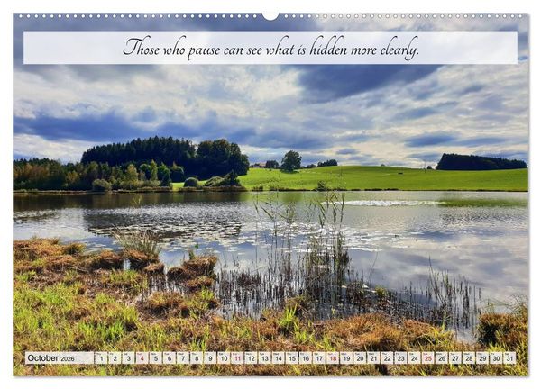 Produktbild: Breathe. See. Shift. Photographic and poetic inspiration for an alert life (High Quality Premium Wall Calendar 2026 DIN A2 landscape),CALVENDO 12 Mont