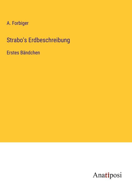 Produktbild: Strabo's Erdbeschreibung