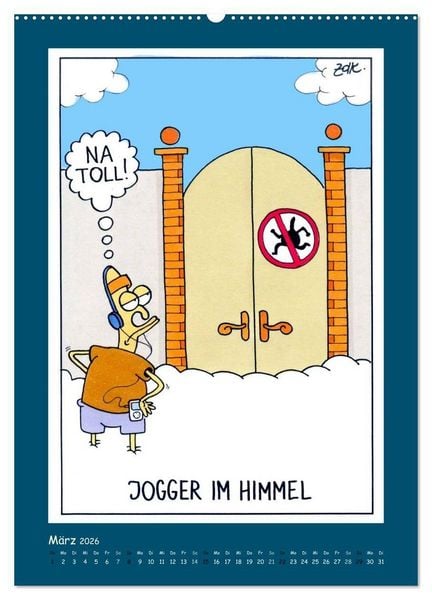 Produktbild: Na Toll! Comics von Martin Zak (hochwertiger Premium Wandkalender 2026 DIN A2 hoch), Kunstdruck in Hochglanz