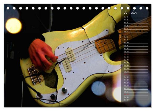 Produktbild: Rockgitarren Power (Tischkalender 2026 DIN A5 quer), CALVENDO Monatskalender