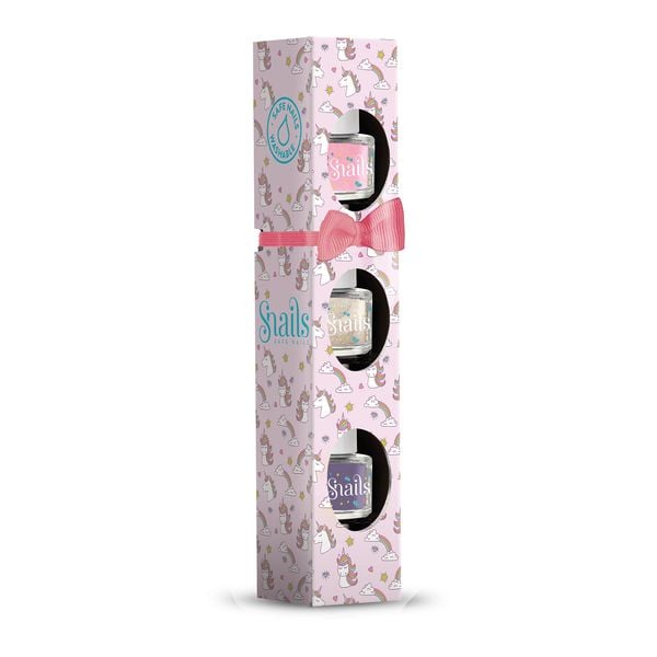 Produktbild: Snails 3er Geschenkset Nagellack Mini Einhorn