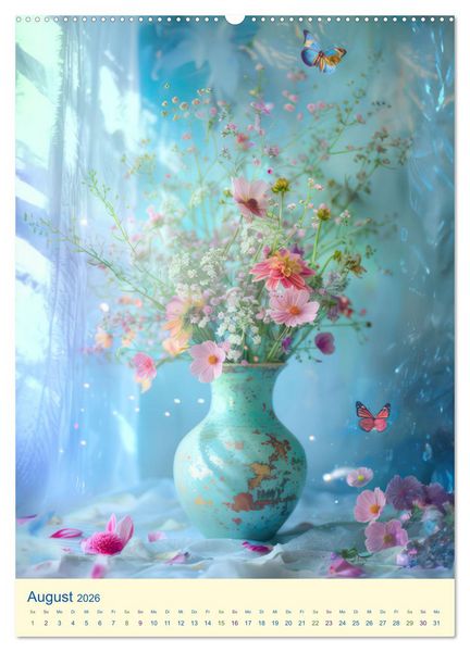 Produktbild: Blumen in zauberhaftem Licht (Wandkalender 2026 DIN A2 hoch), CALVENDO Monatskalender