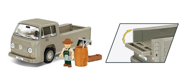 Produktbild: COBI 24618 - Volkswagen T2a Pritschenwagen, Bausatz 1:35, 151 Klemmbausteine
