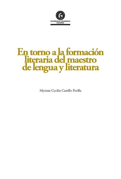 Produktbild: En torno a la formaci&oacute;n literaria del maestro de lengua y literatura