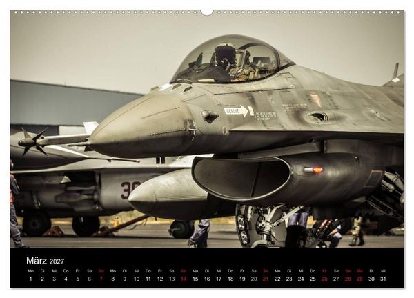 Produktbild: F-16 Fliegende Legende (Wandkalender 2027 DIN A2 quer), CALVENDO Monatskalender