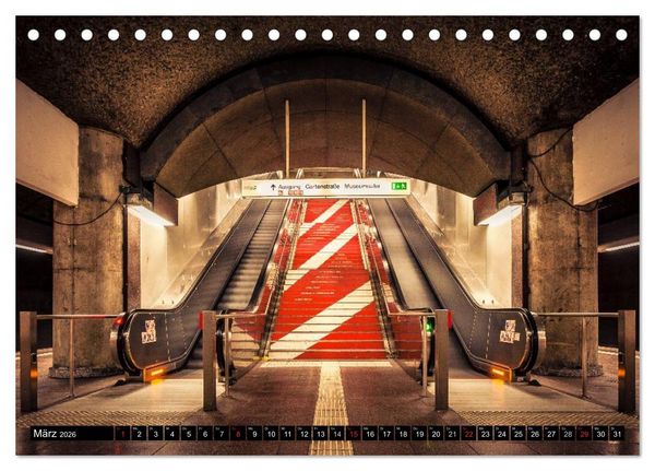 Produktbild: Frankfurt - mit der U-Bahn erfahren (Tischkalender 2026 DIN A5 quer), CALVENDO Monatskalender