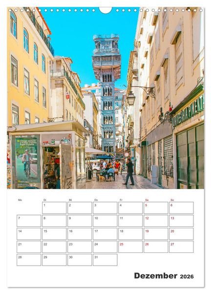 Produktbild: Lissabon - ein Traumreiseziel (Wandkalender 2026 DIN A3 hoch), CALVENDO Monatskalender