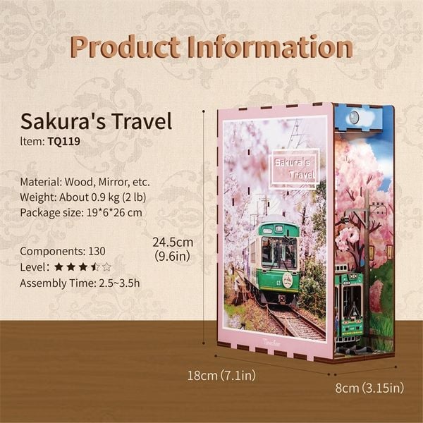 Produktbild: Book Nook DIY B&uuml;cherecke Sakura's Travel