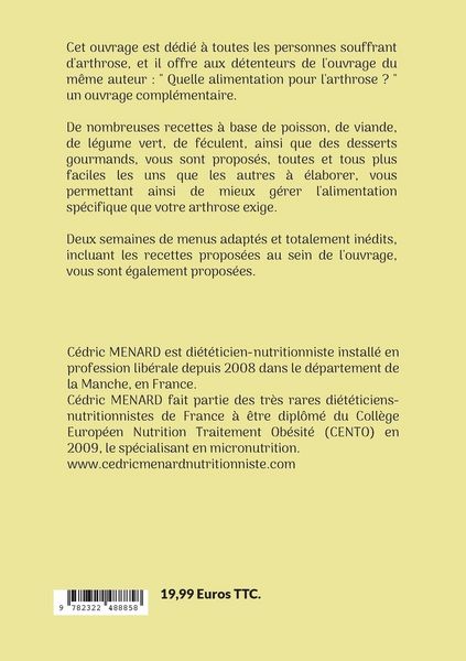 Produktbild: Mes recettes faciles pour l'arthrose.