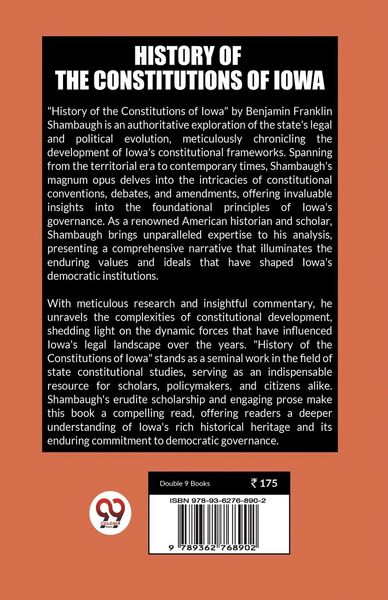 Produktbild: History of the Constitutions of Iowa