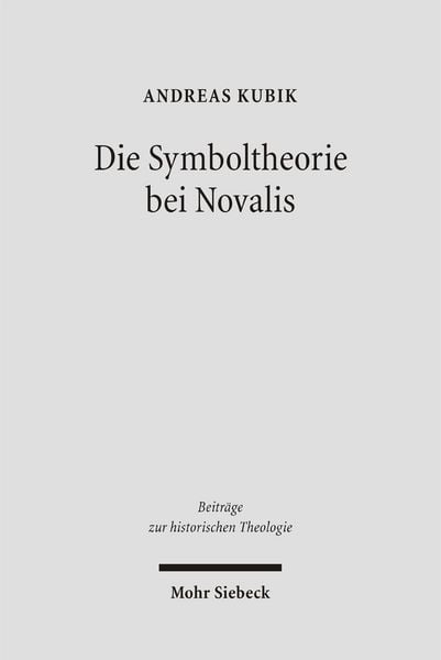 Produktbild: Die Symboltheorie bei Novalis