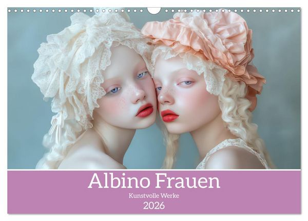 Produktbild: Albino Frauen - Kunstvolle Werke (Wandkalender 2026 DIN A3 quer), CALVENDO Monatskalender