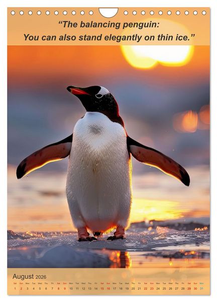Produktbild: Funny animalistic yoga poses (Wall Calendar 2026 DIN A4 portrait), CALVENDO 12 Month Wall Calendar