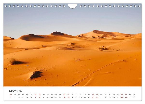Produktbild: Sahara - Die gr&ouml;&szlig;te Trockenw&uuml;ste der Welt. (Wandkalender 2026 DIN A4 quer), CALVENDO Monatskalender