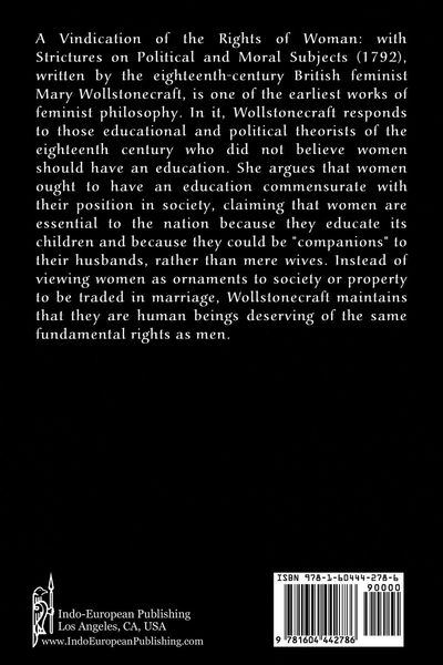 Produktbild: A Vindication of the Rights of Woman