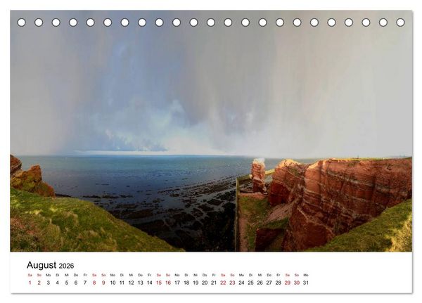 Produktbild: Mitreisekalender 2026 Helgoland (Tischkalender 2026 DIN A5 quer), CALVENDO Monatskalender