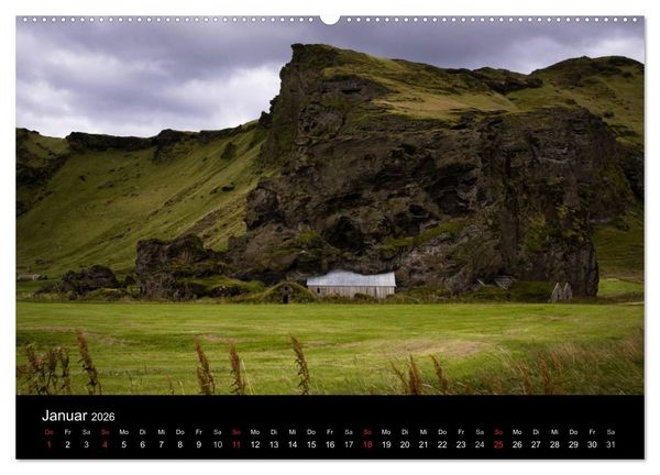 Produktbild: Island (Wandkalender 2026 DIN A2 quer), CALVENDO Monatskalender