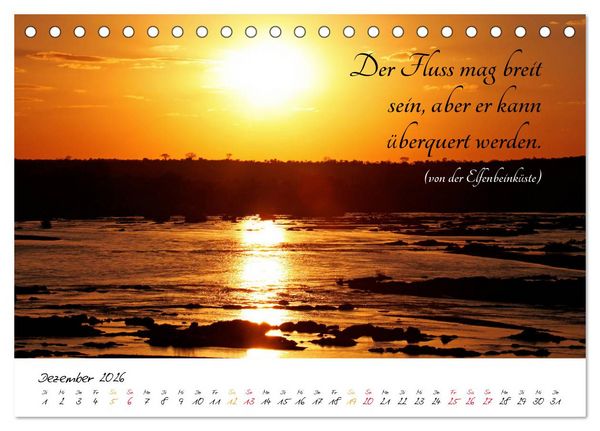 Produktbild: AFRIKA - Kontinent der Poesie (Tischkalender 2026 DIN A5 quer), CALVENDO Monatskalender