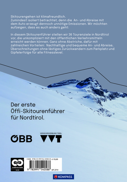 Produktbild: KOMPASS &Ouml;ffi Skitouren Nordtirol