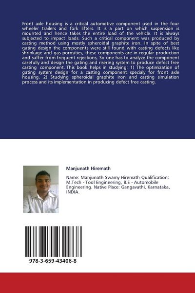 Produktbild: Design Optimization of Gating System to Produce Defect Free Casting
