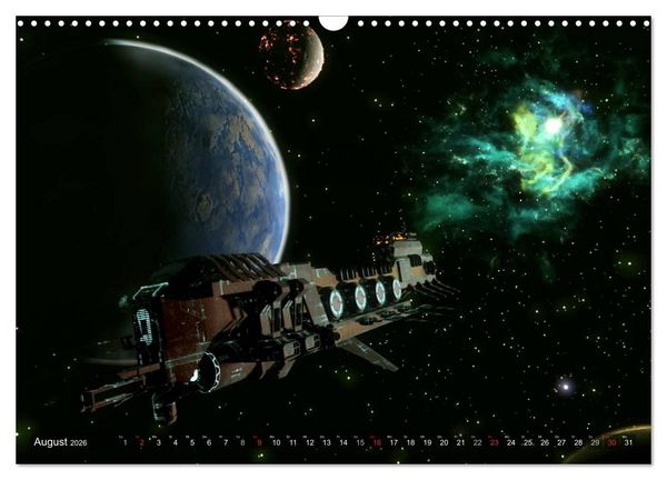Produktbild: Planetare Traumwelten (Wandkalender 2026 DIN A3 quer), CALVENDO Monatskalender