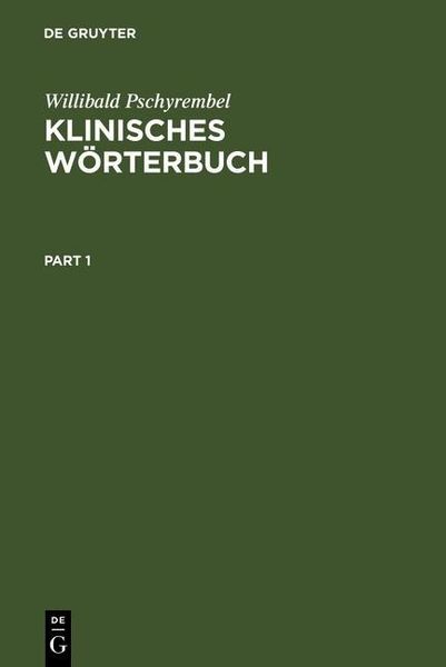 Produktbild: Klinisches W&ouml;rterbuch
