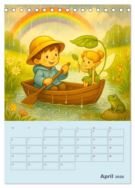Produktbild: Tari und Tili (Tischkalender 2026 DIN A5 hoch), CALVENDO Monatskalender