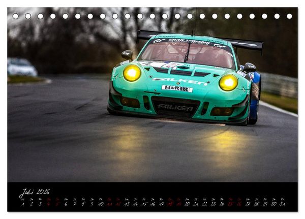 Produktbild: Emotions on Track - Langstreckenmeisterschaft am N&uuml;rburgring - GT3 (Tischkalender 2026 DIN A5 quer), CALVENDO Monatskalender