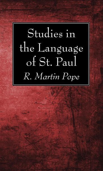 Produktbild: Studies in the Language of St. Paul