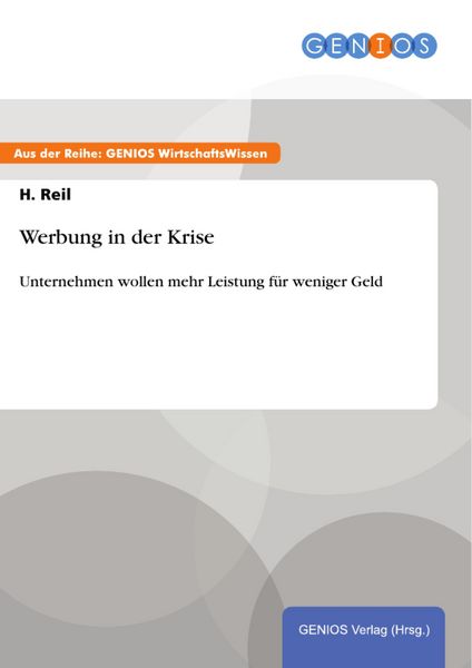 Produktbild: Werbung in der Krise