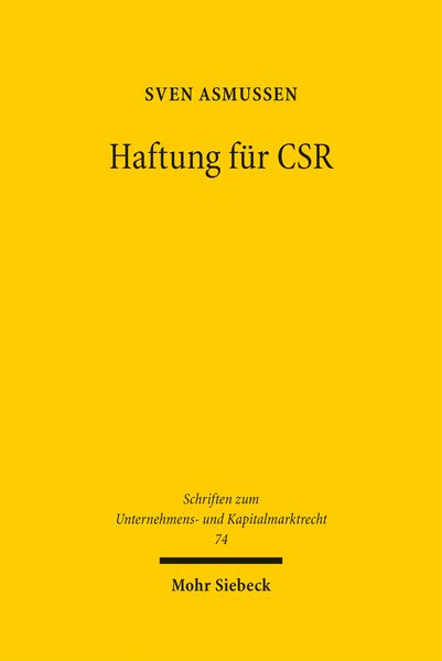 Produktbild: Haftung f&uuml;r CSR