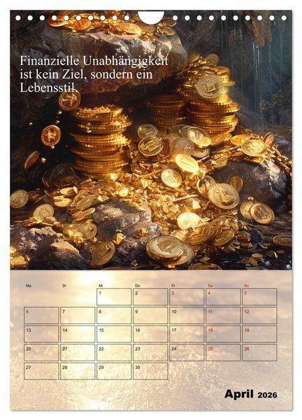 Produktbild: Der Geld-Anlock-Kalender (Wandkalender 2026 DIN A4 hoch), CALVENDO Monatskalender
