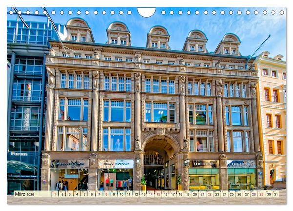 Produktbild: Leipzig - meine Stadt mit viel Herz (Wandkalender 2026 DIN A4 quer), CALVENDO Monatskalender