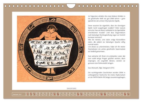 Produktbild: Kurioses im Antiken Olympia (Wandkalender 2027 DIN A4 quer), CALVENDO Monatskalender