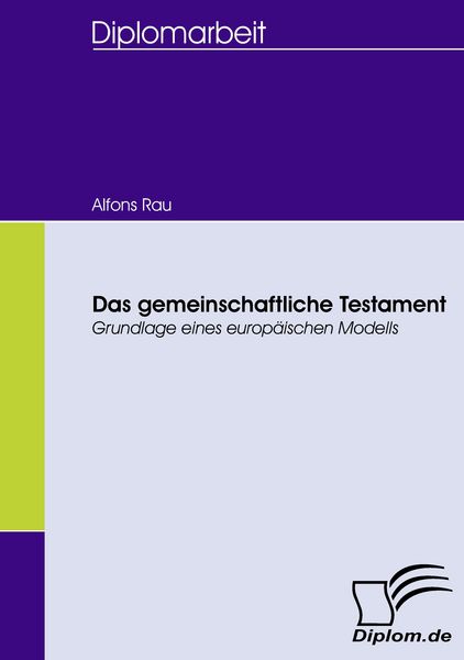 Produktbild: Das gemeinschaftliche Testament