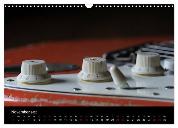 Produktbild: Feinheiten - Alte Gitarren im Detail (Wandkalender 2026 DIN A3 quer), CALVENDO Monatskalender